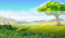 韩国房价下跌的原因有哪些？