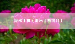 港米手机（港米手机简介）
