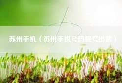 苏州手机（苏州手机号码靓号出售）