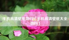 手机高清壁纸简约（手机高清壁纸大全简约）