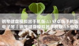 钢琴键盘模拟器手机版v3.1 安卓版手机版电子琴「钢琴键盘模拟器手机版v3.1 安卓版」