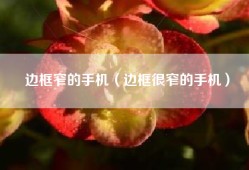 边框窄的手机（边框很窄的手机）