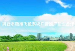 抖音本地推飞鱼系统广告推广怎么合作