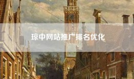 琼中网站推广排名优化