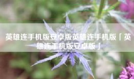 英雄连手机版安卓版英雄连手机版「英雄连手机版安卓版」