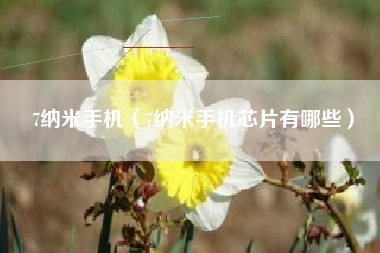 7纳米手机（7纳米手机芯片有哪些）